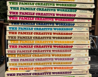 Vintage 1970s Family Creative Workshop Set: Retro Craft & Activity Guides