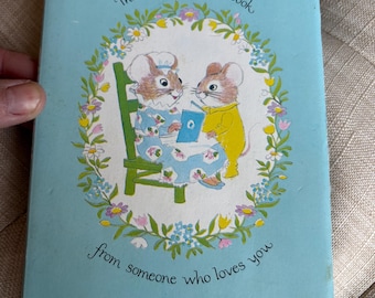 Vintage 1978 Dear Grandma Memory Book: Mice Illustrations by Dolli Tingle