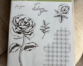 Stampin' Up Graceful Garden Rubber Stamp Set - NEW