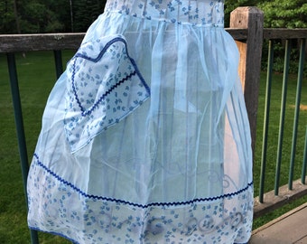 エプロン・三角巾 1930s Hand Made Tenerife Lace Half Apron 1930s Hand Made Tenerife Lace Half Apron