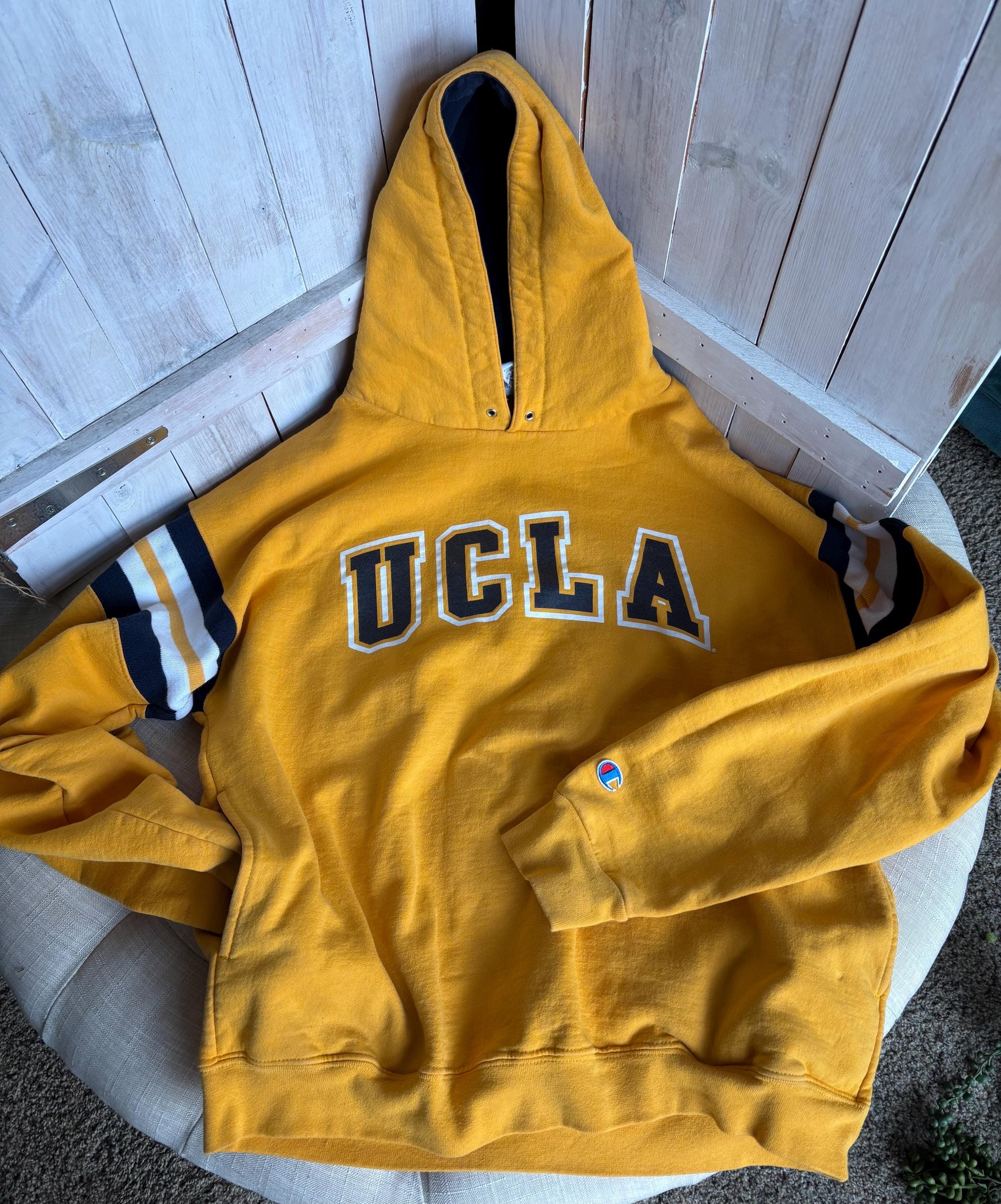 Champion Hoodie Yellow - Etsy Champion Hoodie Yellow - Etsy
