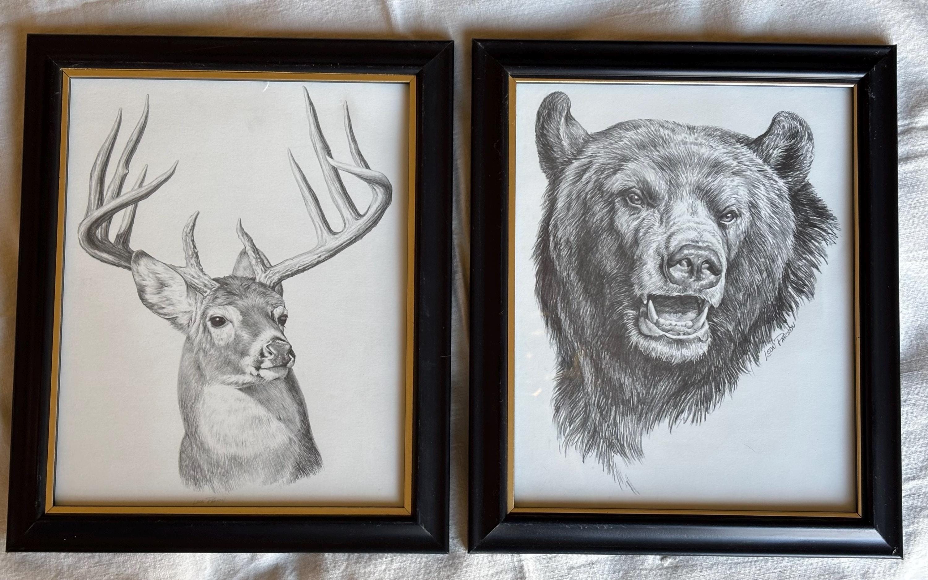 LEON HANSON（レオン ハンソン）、風景、希少な額装用大判画集画 LEON