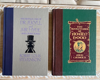 Strange Case of Dr. Jekyll & Mr. Hyde Robt. Louis Stevenson, Reader's 1991 The Adventures of Robin Hood- An English Legend By Paul Creswick