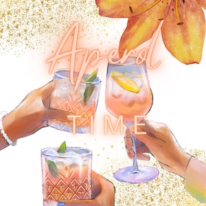 Affiche| Conception d'Apérol | Fête| carte d'anniversaire