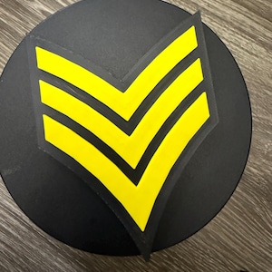 Army sergeant class E5 rank