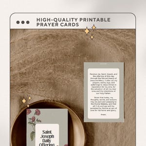 Tarjeta de oración católica digital / Ofrenda diaria a San José