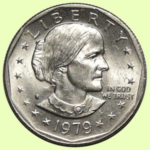 1979 Susan B. Anthony Dollar | US 1 Dollar Coin - Average Circulated (1 Coin)