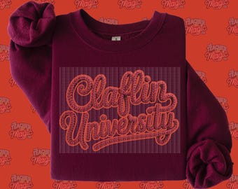 Claflin University Faux Knit Script PNG | CU | Download digital para sublimação e DTF