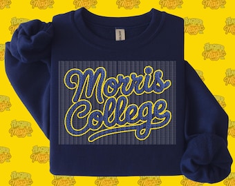 Morris College Faux Knit Script PNG | Design Hornet Pride | Download digital para sublimação e DTF