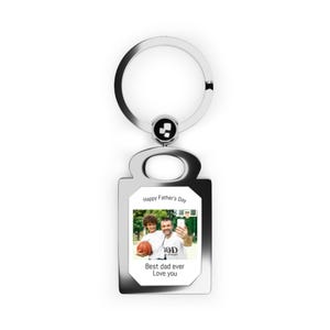 Keyring, Personalized Photo Key Chain, Gift for All Occasions, Customizable Keychain, Memory Keepsake, Birthday, Holiday Gift