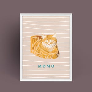 Custom Pet Portrait, Custom Cat Portrait From Photo, Custom Pet Gifts, Cat Wall Art, Custom Cat Painting, Cat Memorial Gift, Cat Drawing