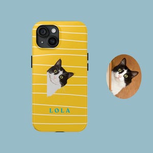 Custom Pet Phone Case Using Pet Photo, Custom Cat Phone Case, Custom Dog Phone Case, Personalized Cat Phone Case, Cute Phone Case, Cat Lover