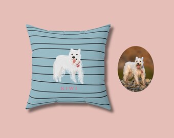 Custom Pet Pillow, Dog Pillow From Photo, Custom Cat Pillow, Custom Dog Gift, Pet Memorial Gift, Gift For Dog Cat Lover, Housewarming Gift