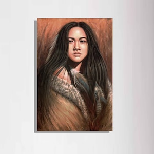 Print on Canvas, Southwestern Painting, Western Art, Indigenous Art, Personalized Canvas Print