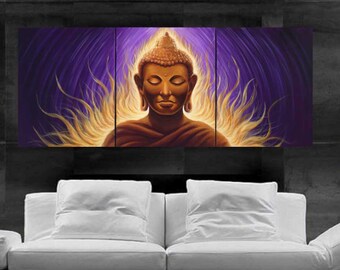 Print on Canvas, Buddha painting artwork zen artwork oil painting print