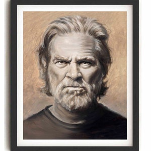 Print on Canvas, The Big Lebowski Painting, Jeff Bridges, Wall Art, Personalized Canvas Print image 2