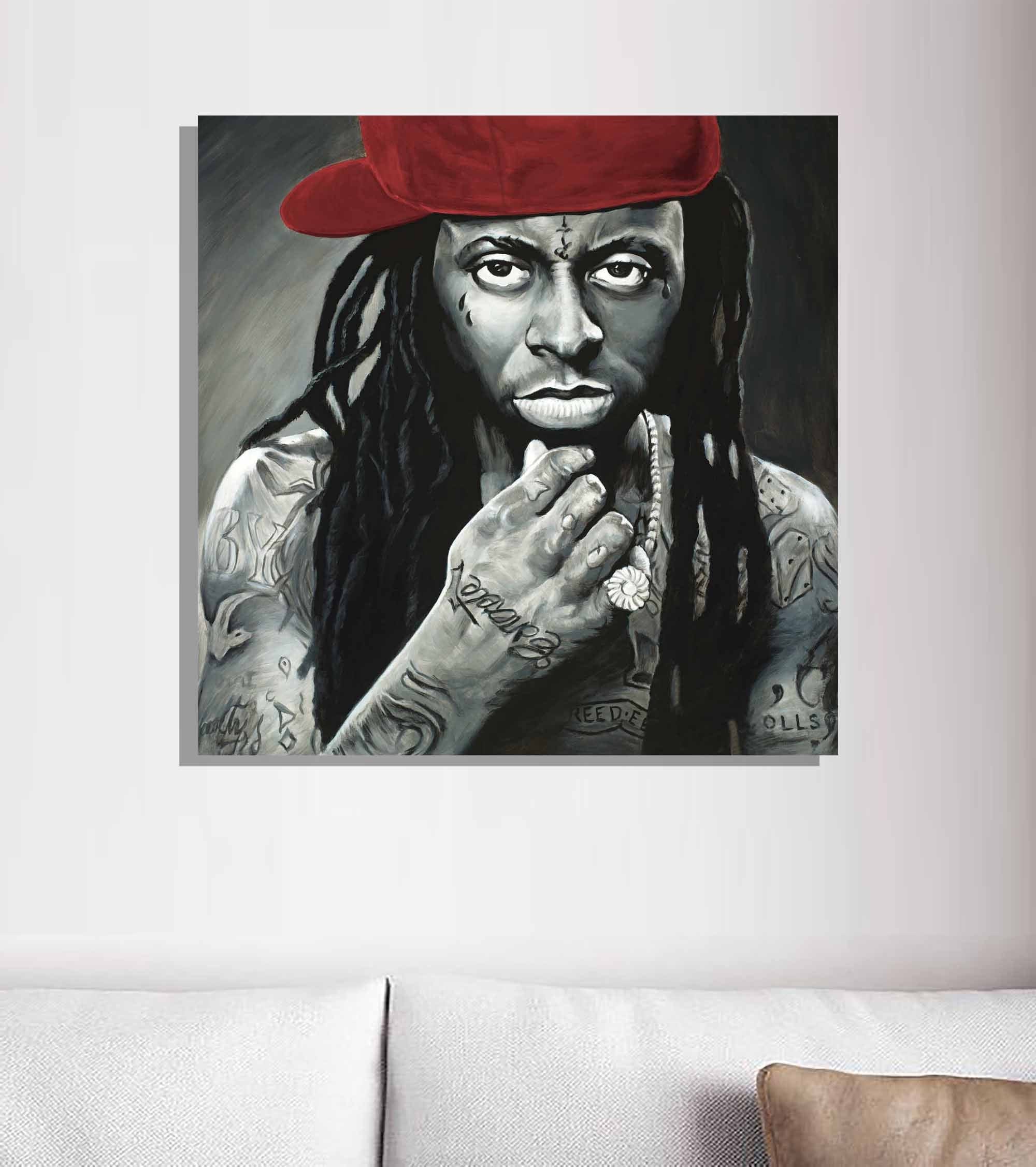 LV Lil Wayne Painting – Somethingbadass