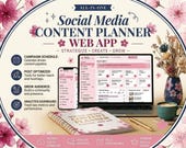 Social Media Planner Web App | Content Planner & Post Scheduler | Digital Creator Tool