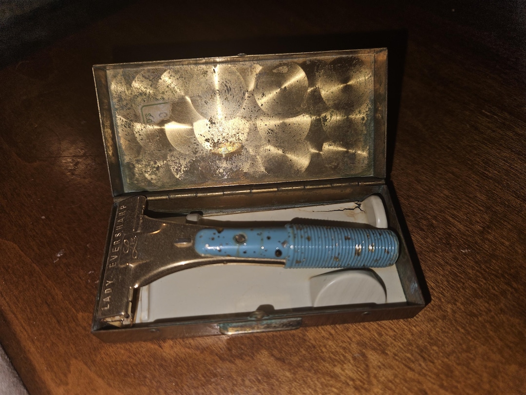 Vintage Lady Eversharp (schick) Razor, Blue and Gold - Etsy