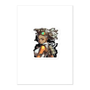 Adhesivo de pared brillante de MASTERS OF FATE de 5,83″ × 8,27″