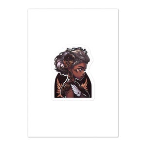 Adhesivo de pared brillante de MASTERS OF FATE de 5,83″ × 8,27″