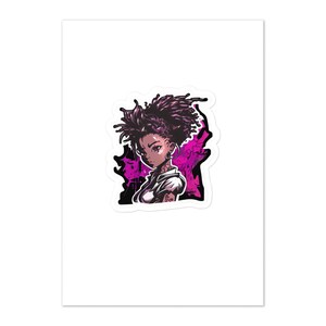 Adhesivo de pared brillante de MASTERS OF FATE de 5,83″ × 8,27″