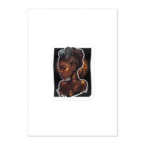 Adhesivo de pared brillante de MASTERS OF FATE de 5,83″ × 8,27″