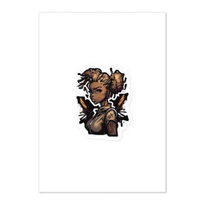 Adhesivo de pared brillante de MASTERS OF FATE de 5,83″ × 8,27″