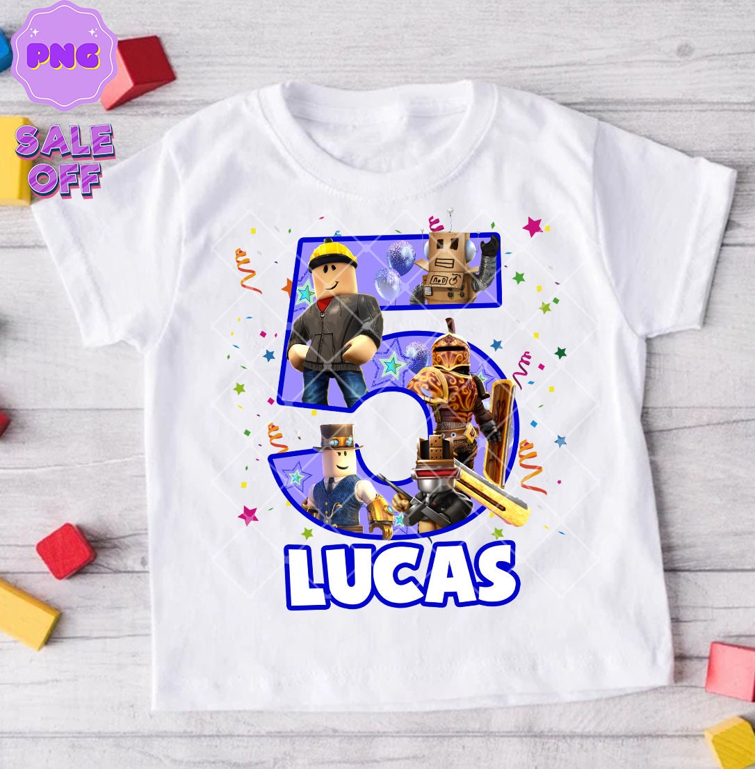 Custom Roblox Birthday Shirt, Custom Birthday Shirt, Best Custom Cartoon  Shirt, Family Birthday Shirt, Kids Heavy Cotton Tee, Roblox Characters T- shirt - Laughinks