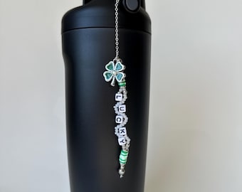 Lucky Charm, Stanley Cup Charm, Sakura Flower Water Bottle Charms, Cup Charm, St. Patrick's Day