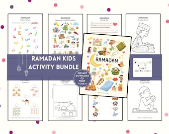 Cahier d'activités pour enfants du ramadan, apprentissage de l'islam (modèle PDF)