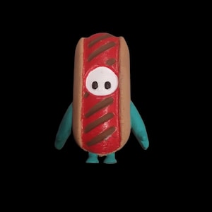 3d printed video game hot dog guy