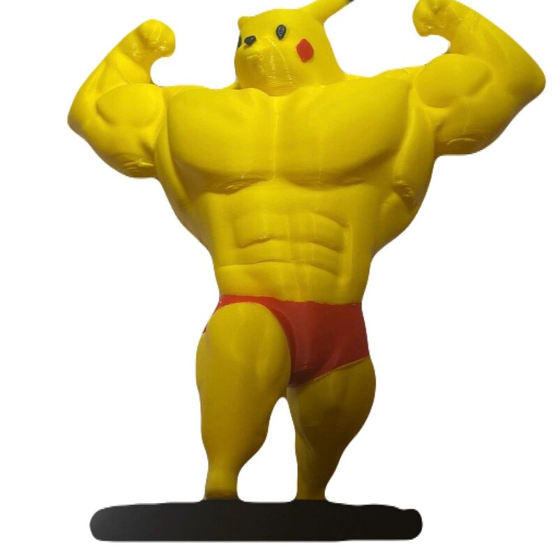 Buff Pikachu - Etsy