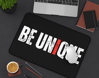 Tapis de bureau BE UNIQUE | Motif de course motivant