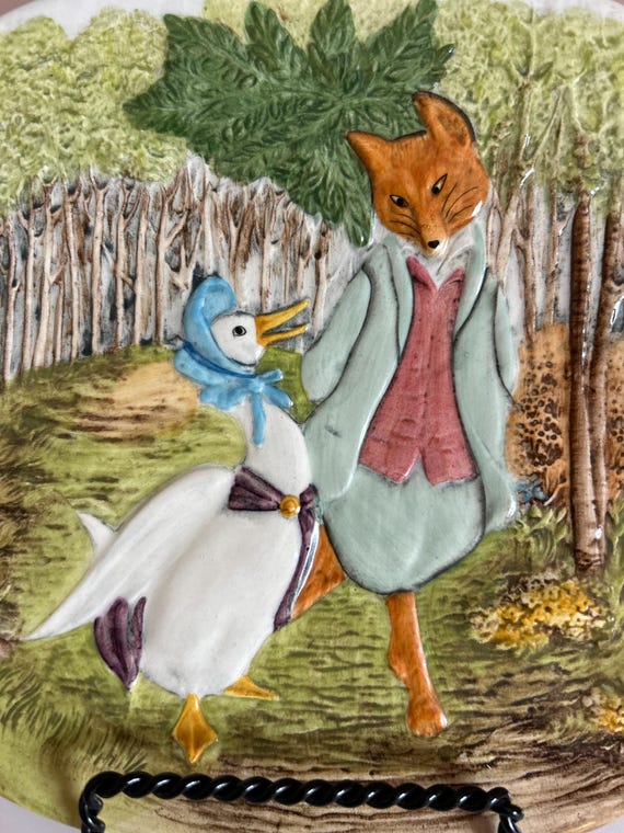 BESWICK beatrix potter Mr＆MrsPuddleduck Vintage 1979 Beswick Beatrix Potter Plate – Jemima Puddle