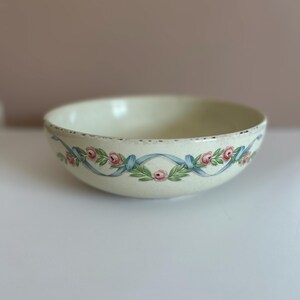 Vintage Hall&#39;s Rose Kitchen Bowl: Cottagecore Farmhouse Decor
