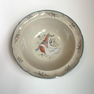 Vintage International „Marmelade“ Gänse Pasta Schüssel • 23 cm, gesprenkeltes Steinzeug • Cottagecore Bauerngeschirr