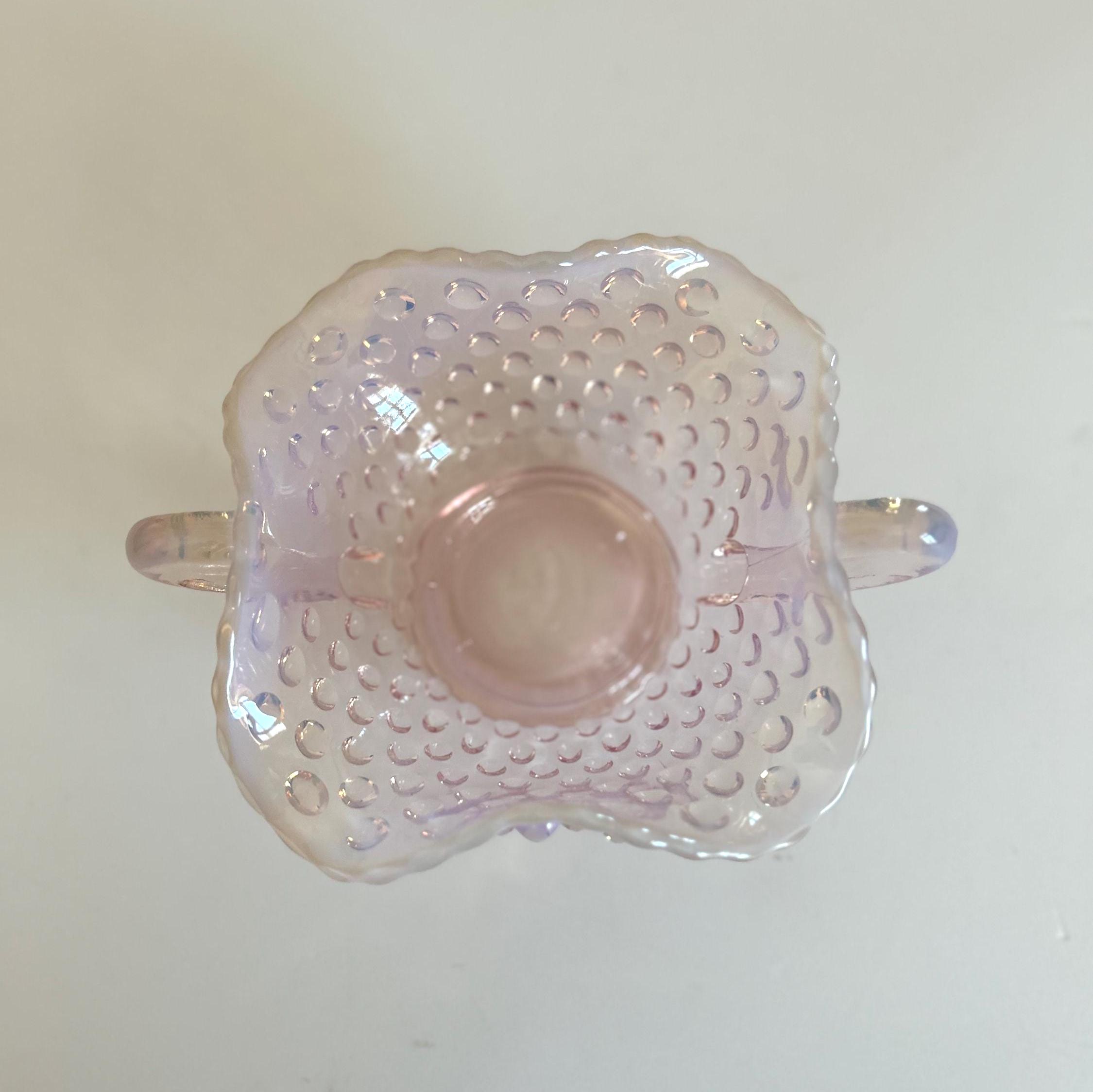 フェントン ピンク オパールセント ホブネイル ボンボンディッシュ