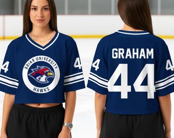 Camiseta corta Graham 44 de la Universidad Briar, camiseta de hockey fuera del campus, camiseta de fútbol americano Hockey Romance, sudadera de la Universidad Briar, hockey en el campus