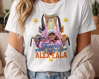 Alex Eala Tennis Champion Shirt, Stolz der Philippinen Graphic Tee