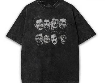 Vintage Pinoy Actionfilm Schurken T-Shirt | Classic Kontrabida Graphic Tee | Retro Acid Wash Streetwear Kleid