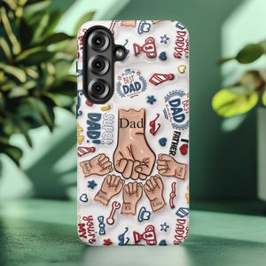 Robuste Handyhülle „Best Dad“ – Einzigartiges Geschenk zum Vatertag, Geburtstag, Vatertag, anpassbares Design, langlebiger Schutz für iPhone 16 15 14 13 12