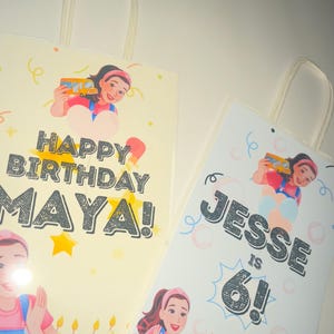 Miss Rachel Inspired Simple Birthday Favor Bags