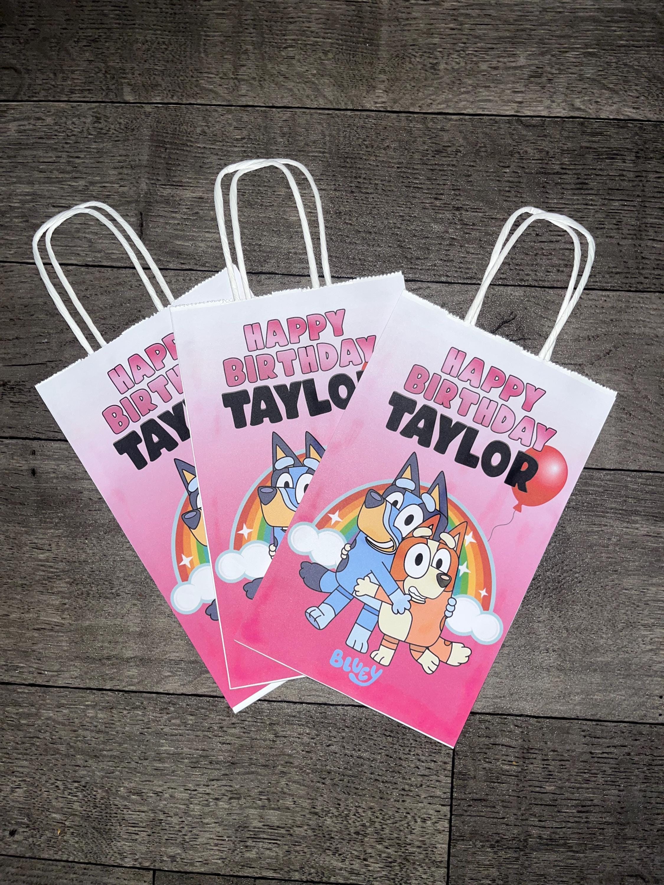 Simple Bluey x Bingo Inspired Party Favor Bags