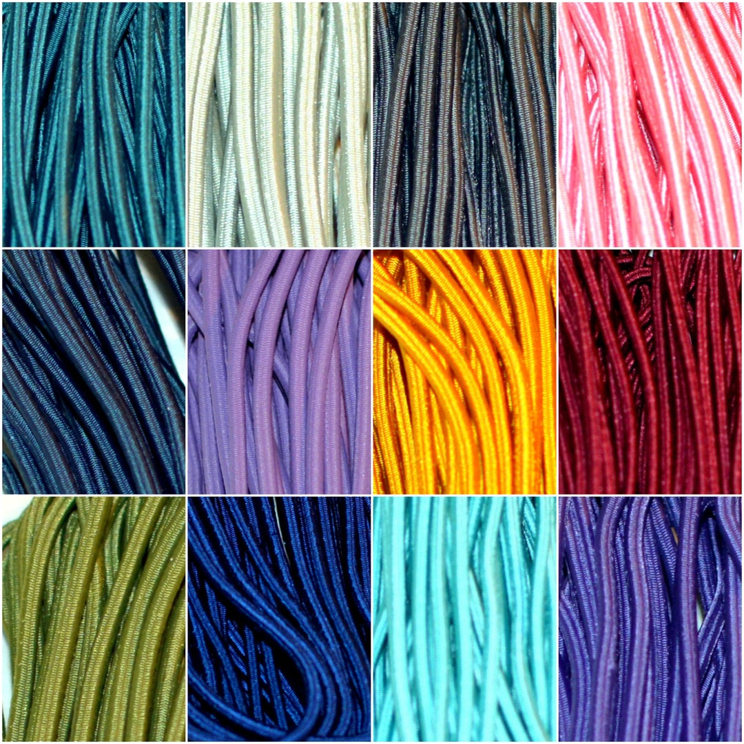 Round Elastic Shock Cord by the Yard 12 Colors Babywearing Sleeping
