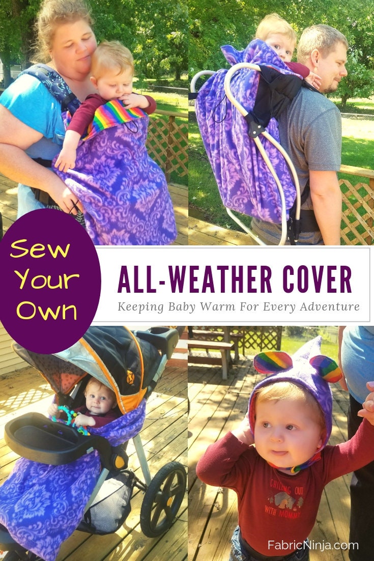 Baby Carrier Cover Sewing Pattern – All-weather, Stroller & Car Seat ...
