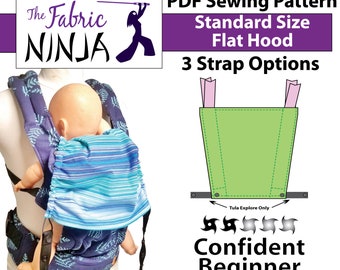 Baby Carrier Flat Sleeping Hood Sewing Pattern - Standard Size fits Lillebaby, Happy Baby, Kinderpack, Tula, Tula Explore, Boba, MJ & More