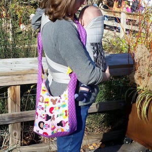 PDF Schnittmuster: Infinity Tie Strap Tragetasche Large Mom Bag und Medium. Passt für Erwachsene und Jugendliche. Verstellbarer Kreuzkörper- oder Schultergurt.