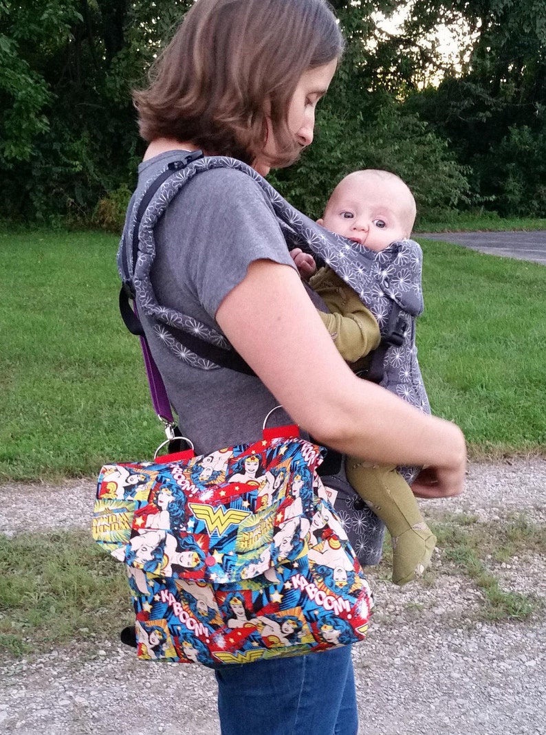 PDF Pattern: Medium & Large Go Everywhere Pouch Babywearing Baby carriers, Fanny pack, Stroller, Diaper Bag, Shoulder purse, Messenger Bag, image 2