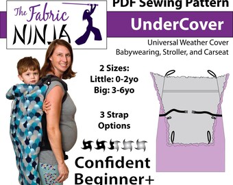 PDF Muster - Undercover Universal Allwetter Winter Cover Baby/ Kleinkind Decke & Pixie Elfe Kapuze: Für Babytragen, Stoller, Autositze